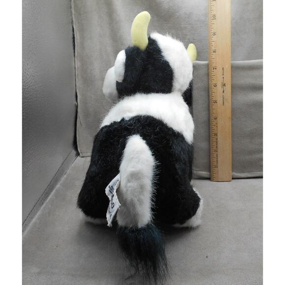 Vintage Russ Berrie Moo Moo Cow Plush MOOS 11" Holstein Cow - Picture 6 of 9